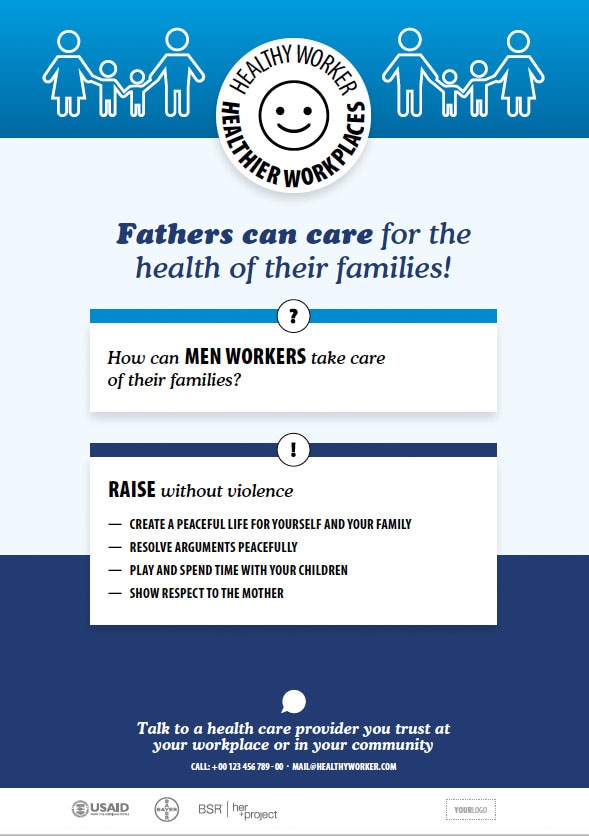 FATHERS CAN CARE FOR THE HEALTH OF THEIR FAMILIES! - RAISE WITHOUT VIOLENCE