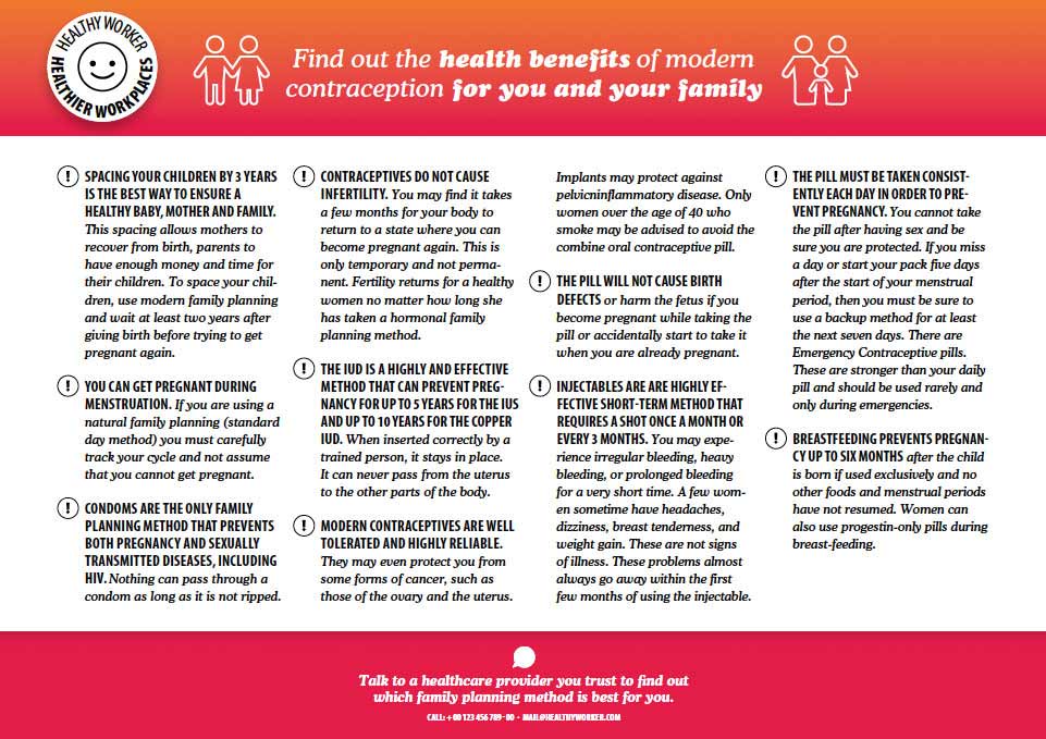 DOWNLOAD "FIND OUT THE HEALTH BENEFITS OF MODERN CONTRACEPTION FOR YOU AND YOUR FAMILY"