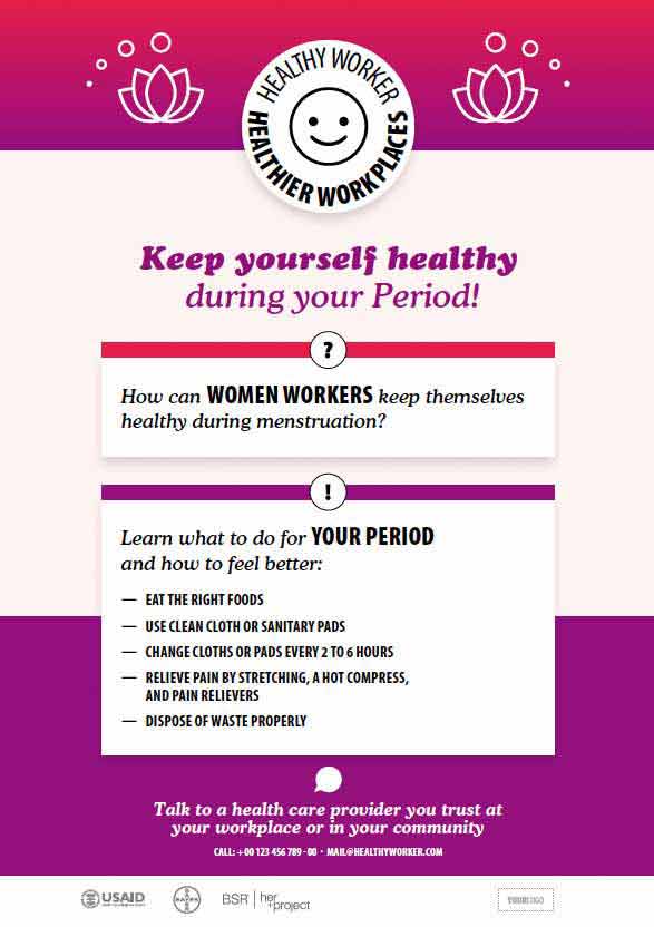 "KEEP YOURSELF HEALTHY DURING YOUR PERIOD"