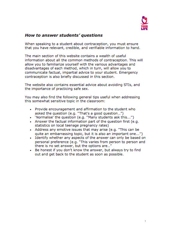 PREPARATION 2: HOW TO ANSWER STUDENT’S QUESTIONS LAST UPDATED